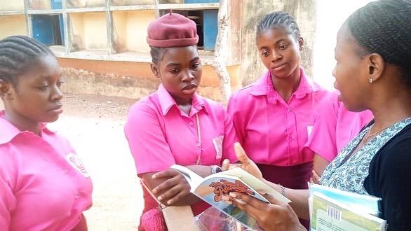 Smiling teenagers during Ebonyi State outreach