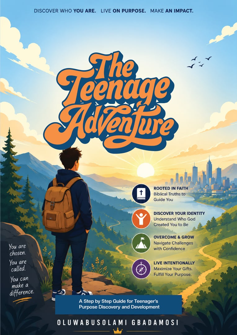 The Teenage Adventure — book cover by Oluwabusolami Gbadamosi